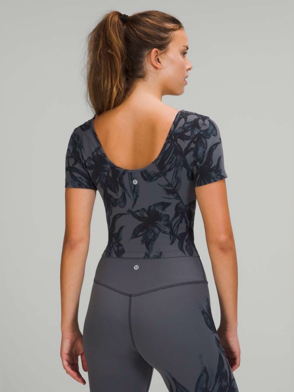 Lululemon Align T-shirt Botanical Bloom Anchor Multi Size 2